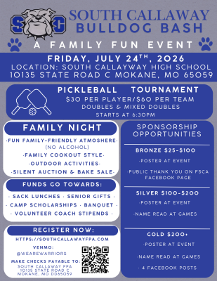 South Callaway Family Fun Night Flyer